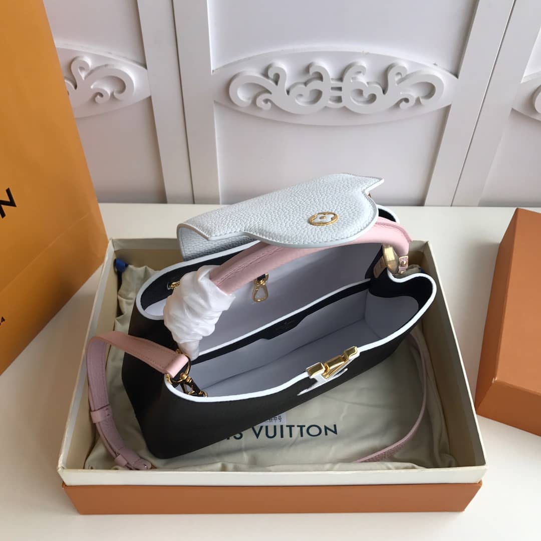 Louis Vuitton Capucines PM Taurillon Bag Replica Black M52988