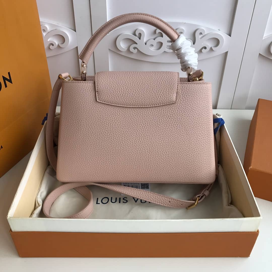 Louis Vuitton Capucines Taurillon Leather BB Bag Replica Pink M52451