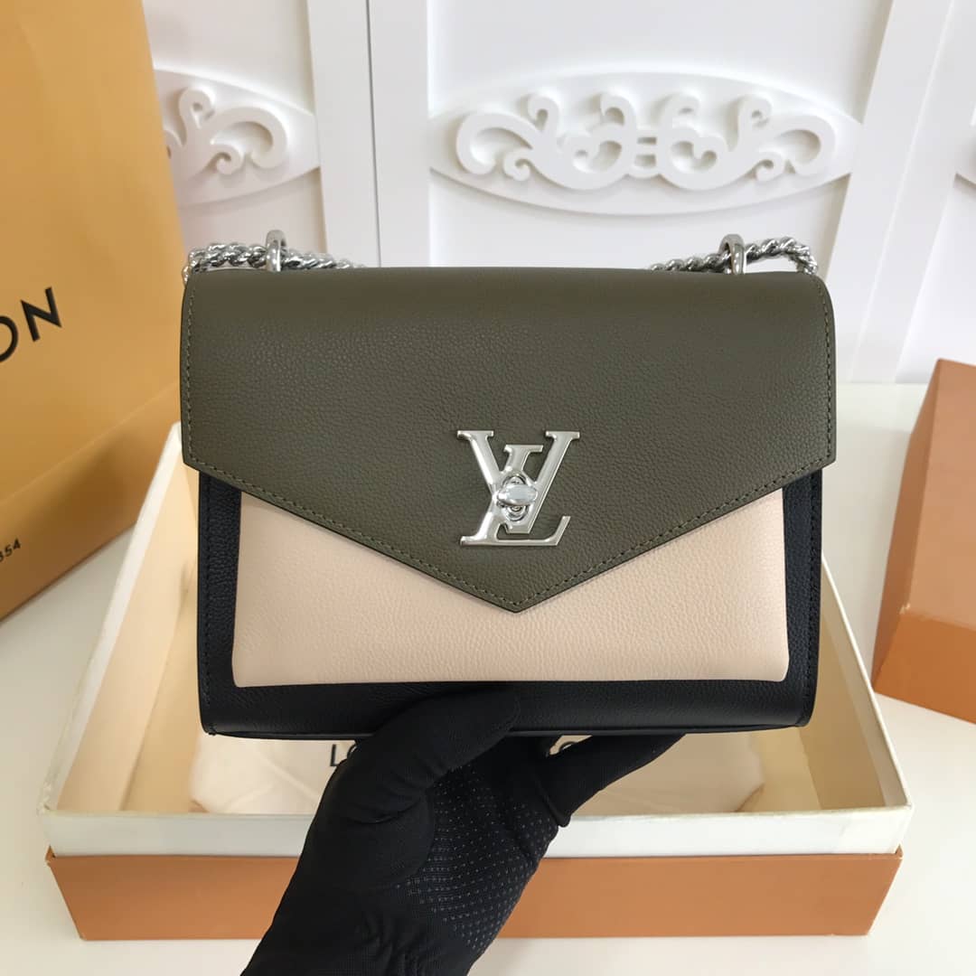 Louis Vuitton MyLockMe BB Calf Chain Replica Shoulder Bag Green M51418