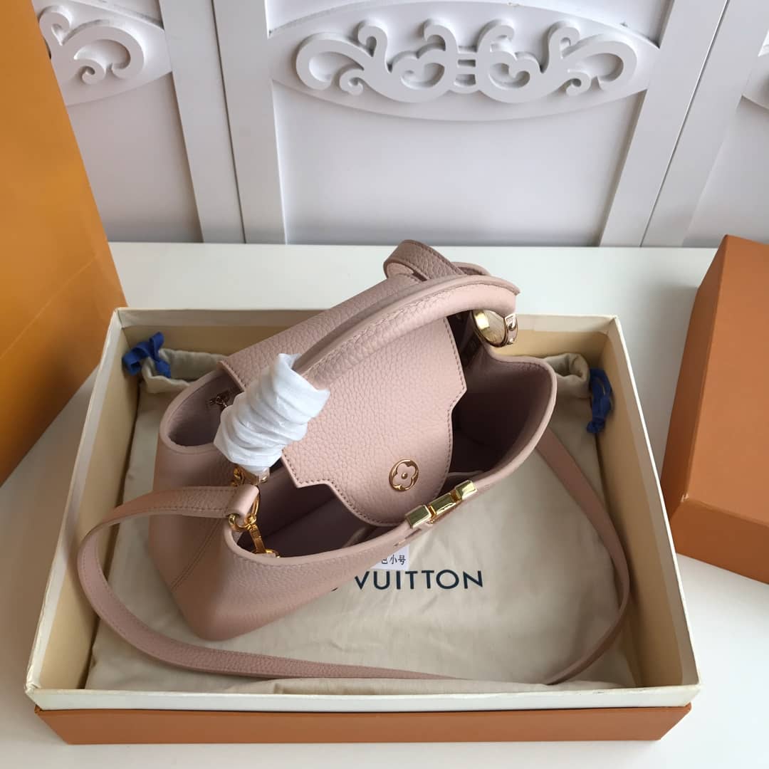 Louis Vuitton Capucines Taurillon Leather BB Bag Replica Pink M52451