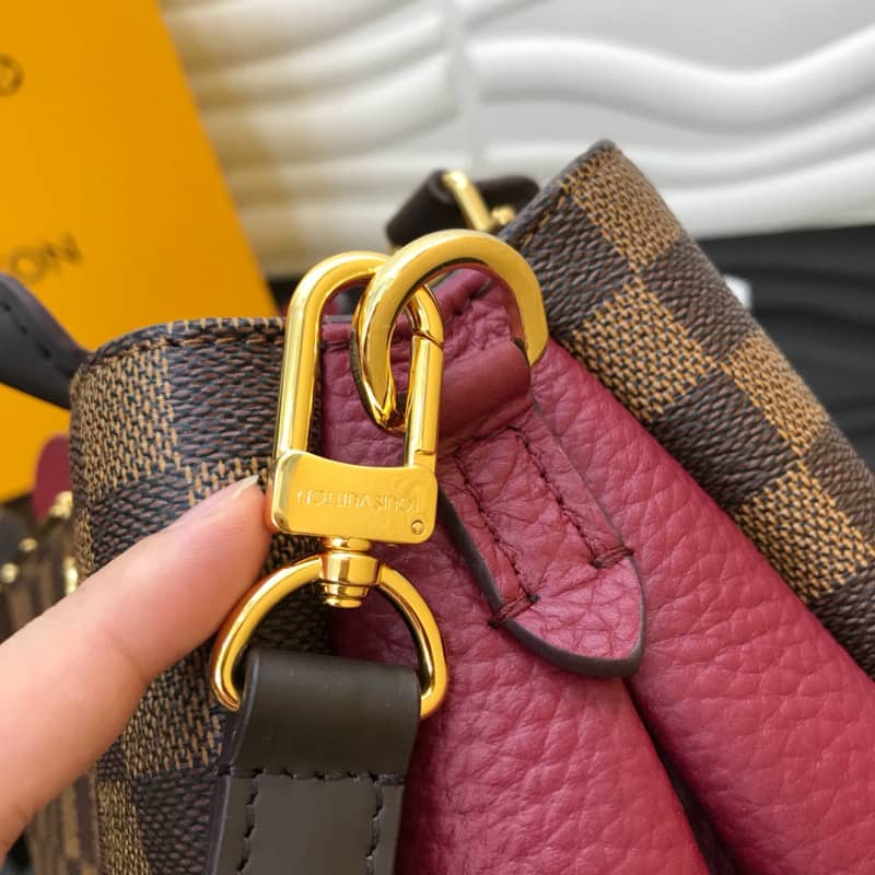 Louis Vuitton Damier Ebene Canvas Brittany Bag Replica Red M41674