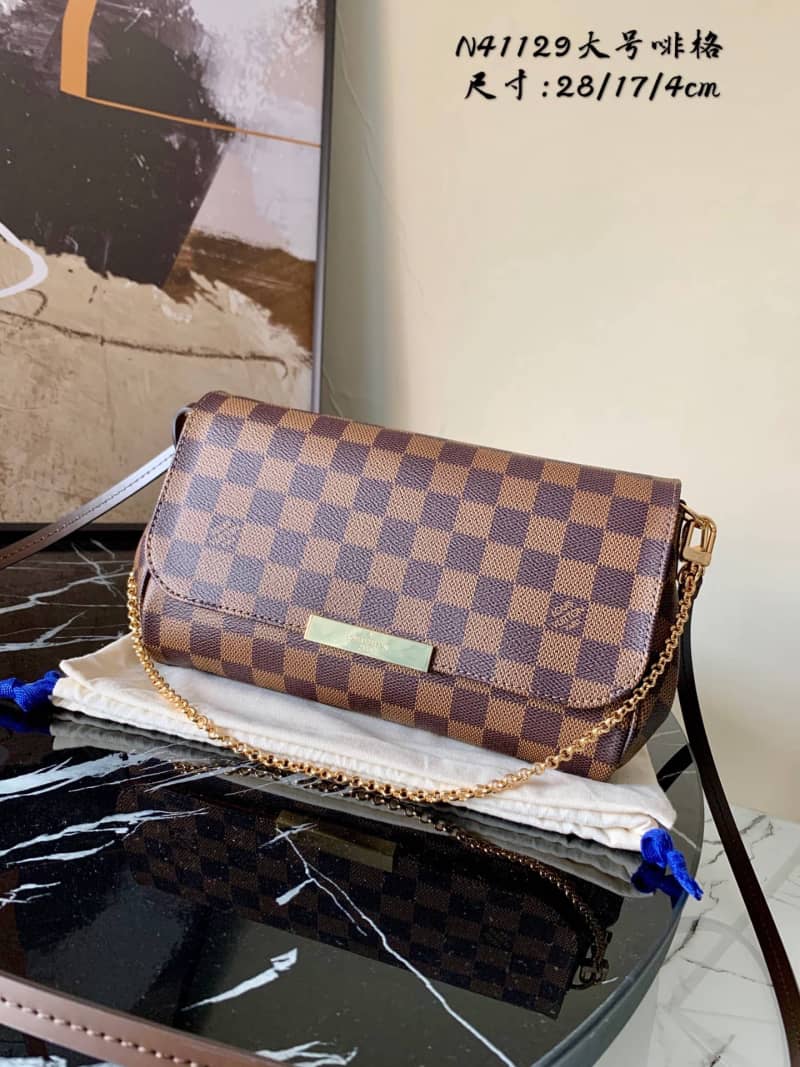 Louis Vuitton Damier Favorite PM Replica Shoulder Bag N41276