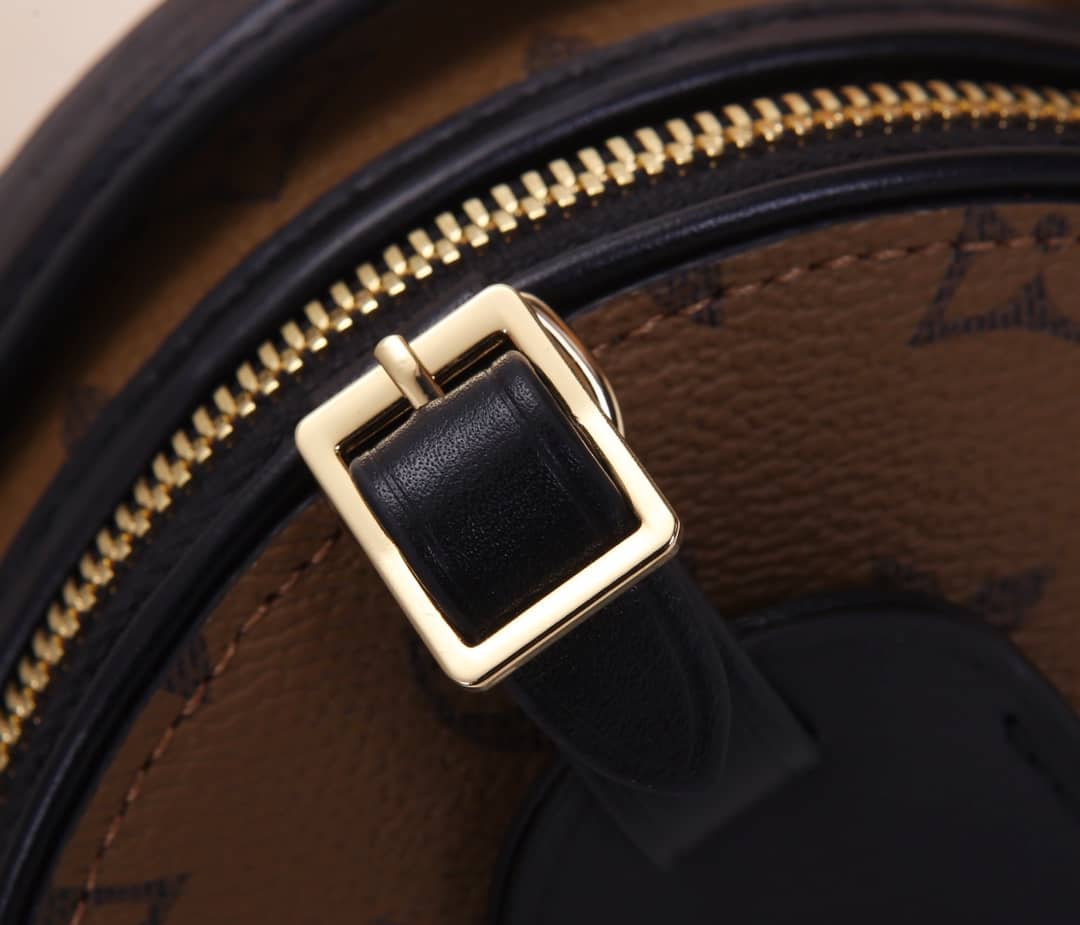 Louis Vuitton Monogram Reverse Mini Boite Chapeau Replica Shoulder Bag Brown M68276