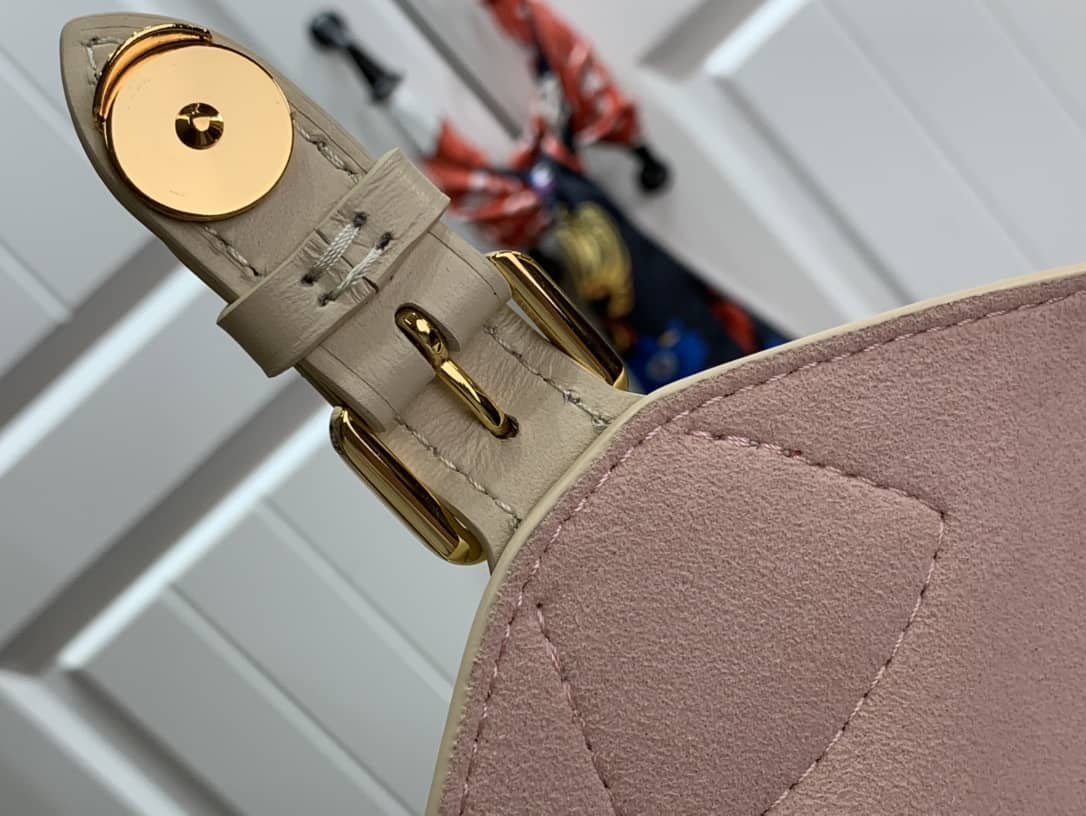 Louis Vuitton Ann Platt Montsouris PM Noir Leather Replica Backpack Beige M45205