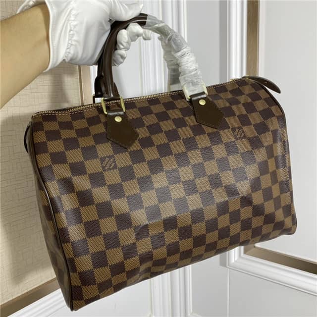 Louis Vuitton Replica Bags Speedy 30 Damier Ebene N41364