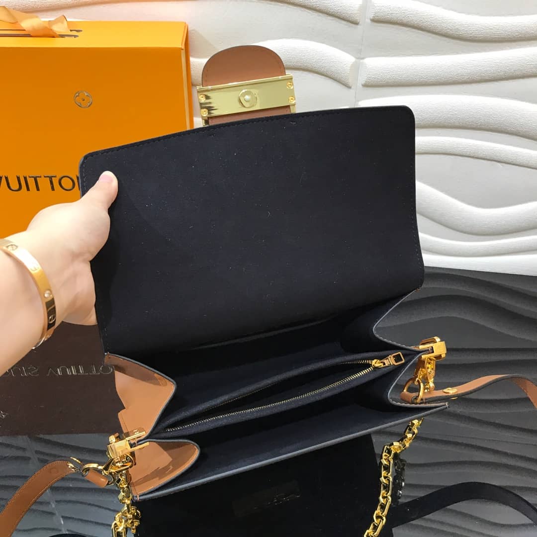 Louis Vuitton Monogram MM Reverse Dauphine Shoulder Bag Replica M44391