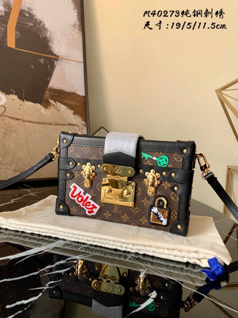 Louis Vuitton Petite Malle Monogram Canvas Replica Bag Brown M40273