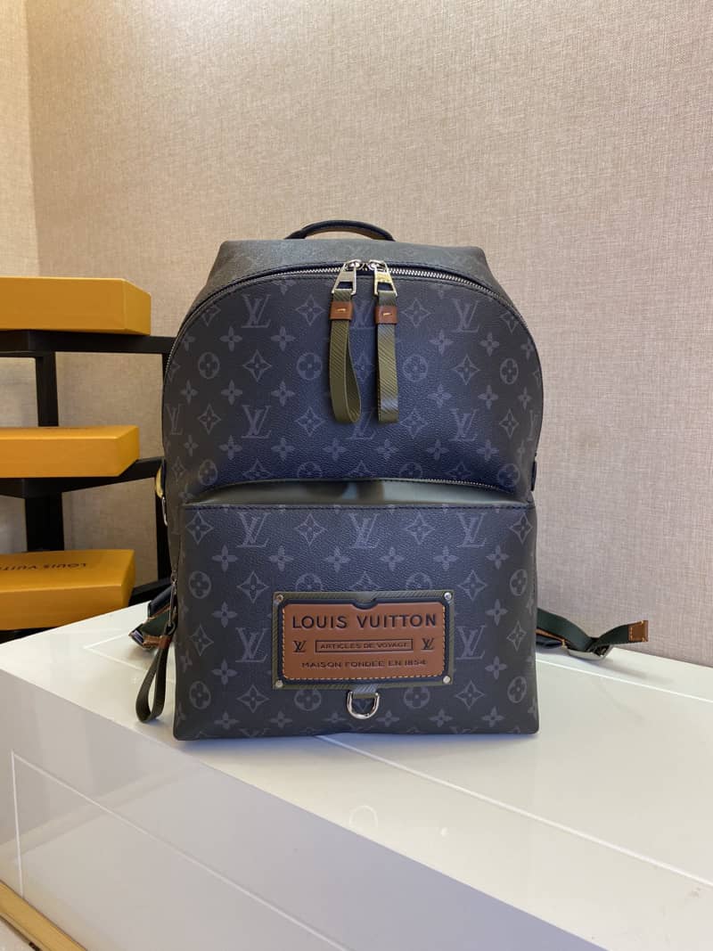 Louis Vuitton Monogram Eclipse Canvas Apollo Discovery Replica Backpack PM M45218
