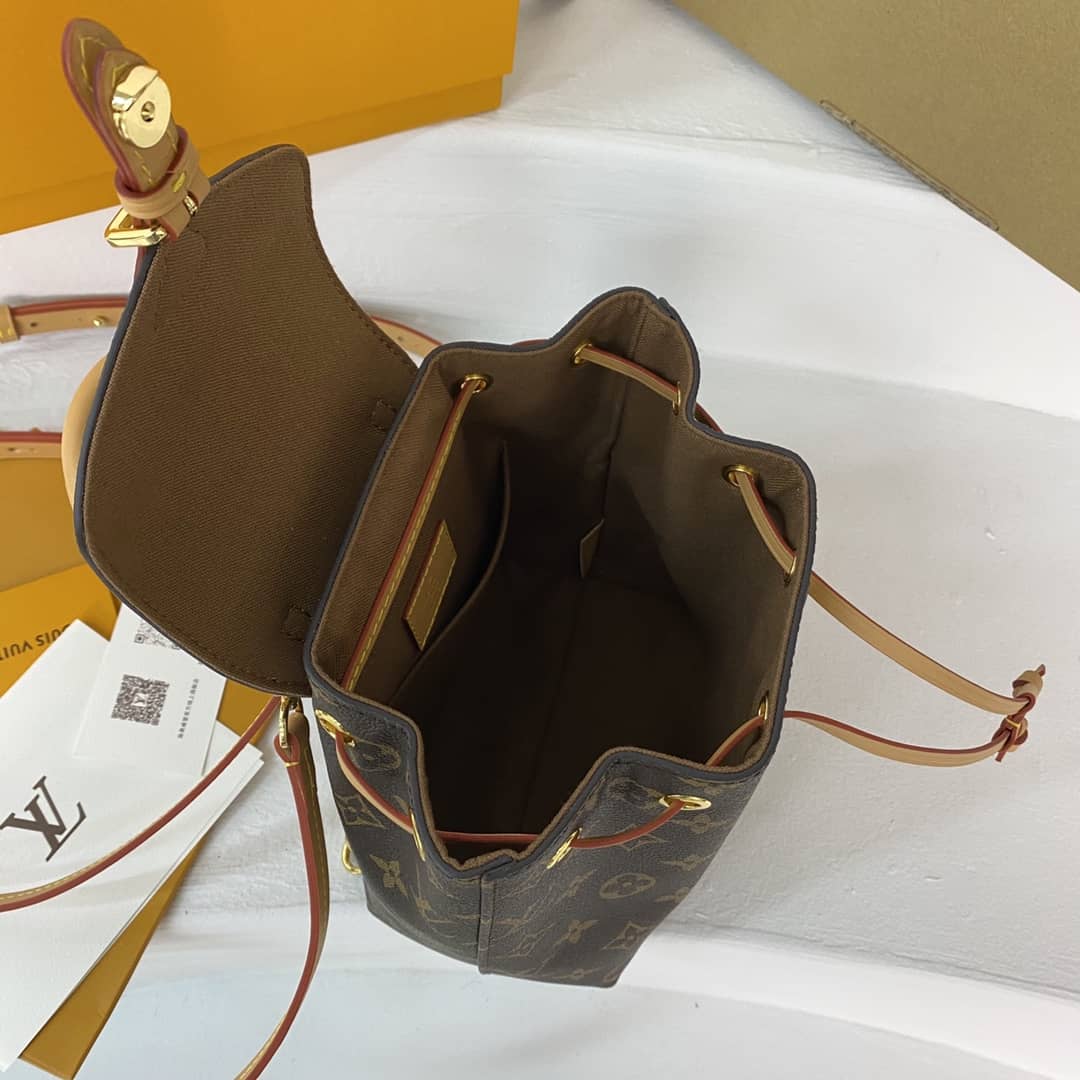 Louis Vuitton Monogram Canvas Montsouris BB Replica Bag M45516 Brown