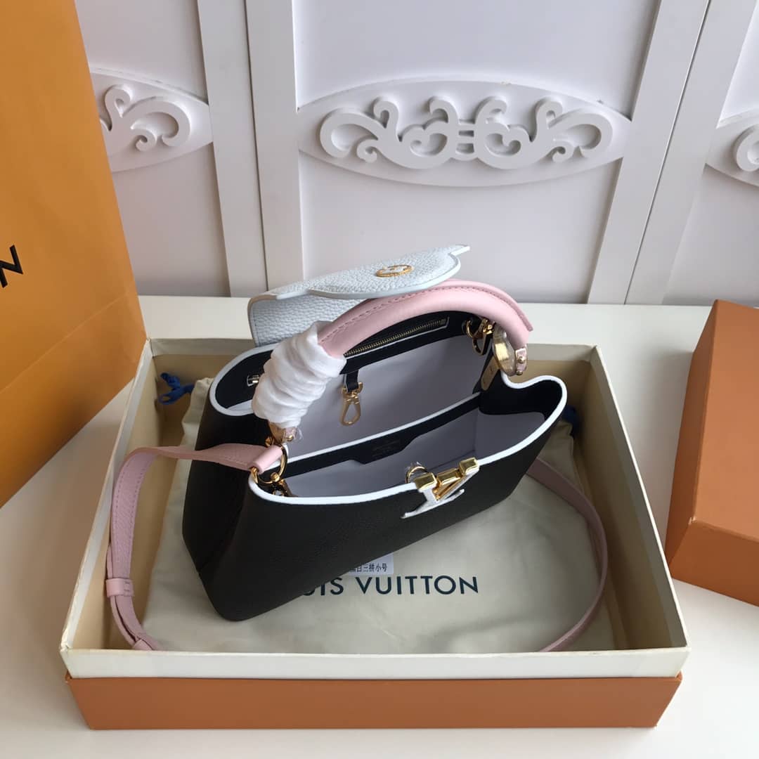 Louis Vuitton Capucines PM Taurillon Bag Replica Black M52988