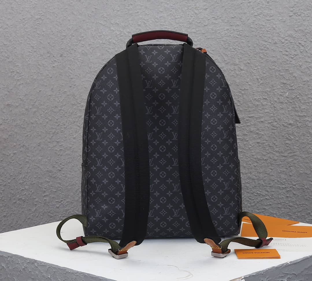 Louis Vuitton Monogram Eclipse Multipocket Black M45455 Replica Backpack