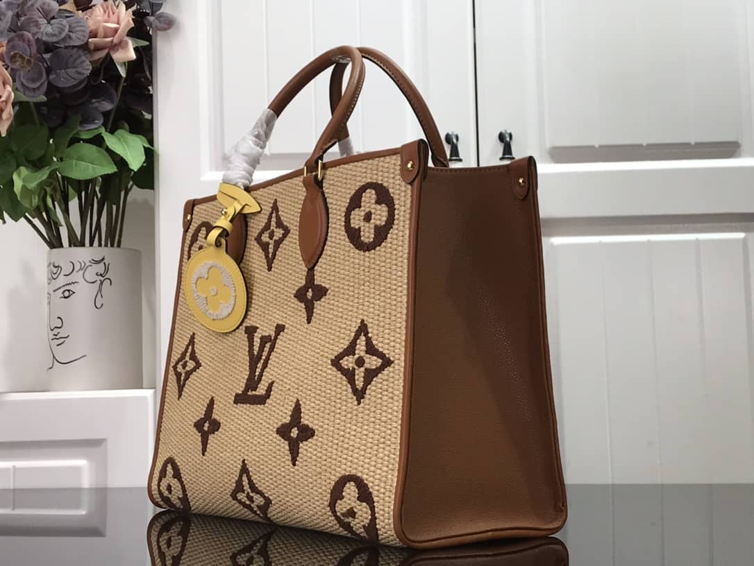 Louis Vuitton Monogram OnTheGo MM Bag Replica Yellow M57723