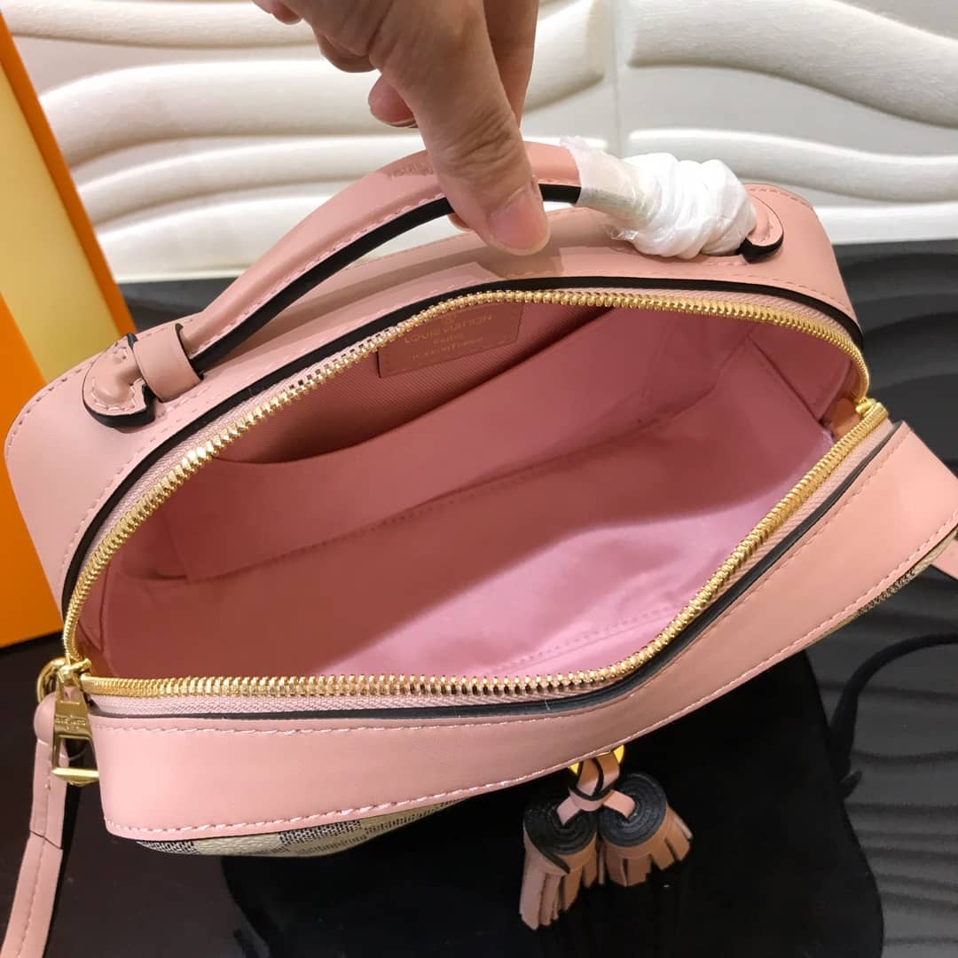 Louis Vuitton Damier Saintonge Replica Camera Bag Pink N40154