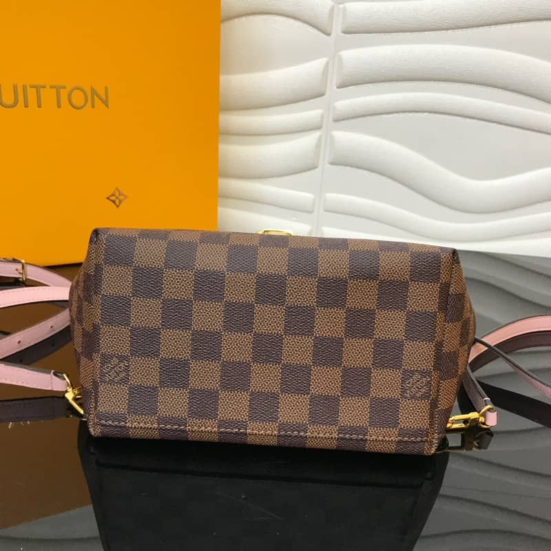 Louis Vuitton Damier Ebene Clapton Replica Backpack Pink N42262