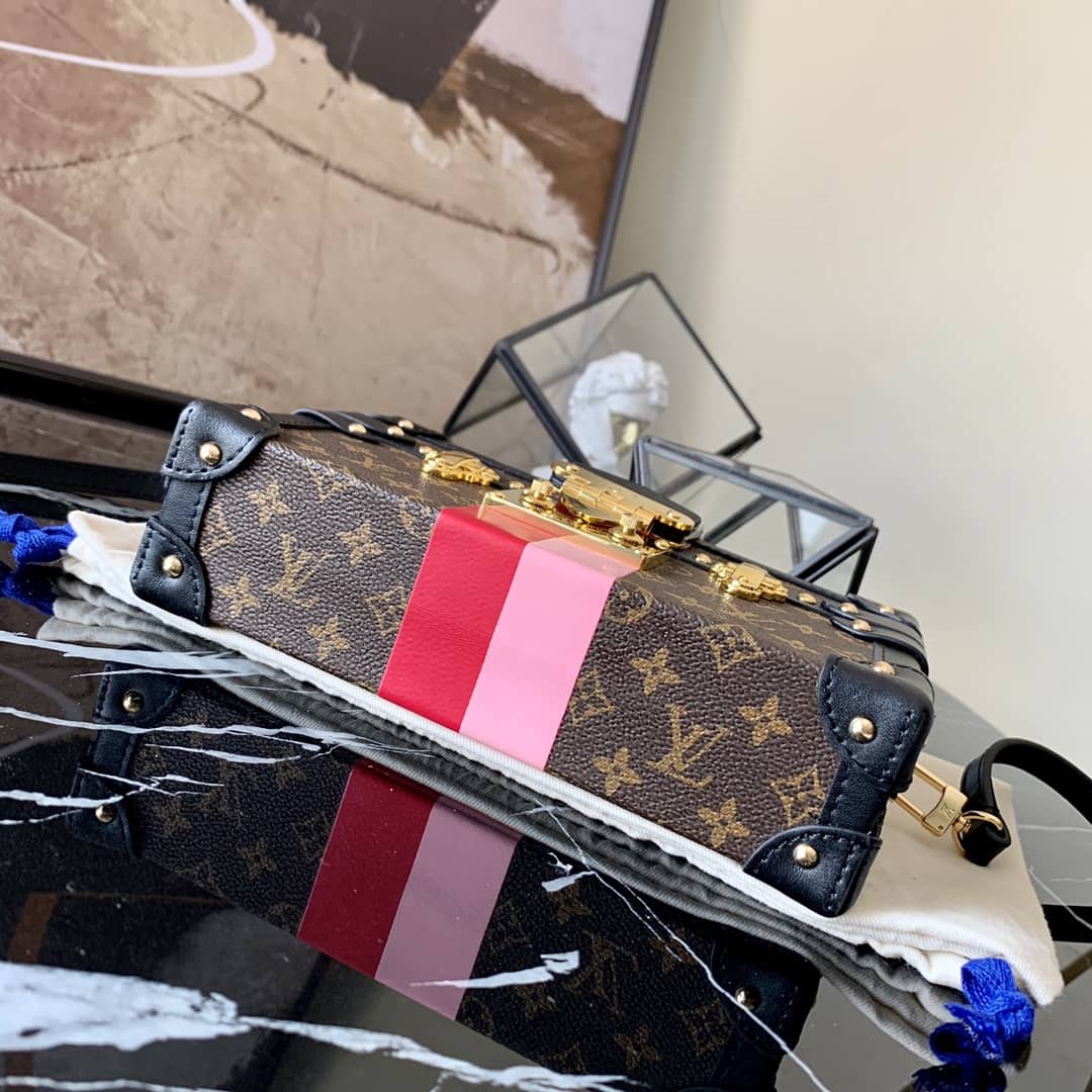 Louis Vuitton Petite Malle Monogram Canvas Replica Bag Brown M40273