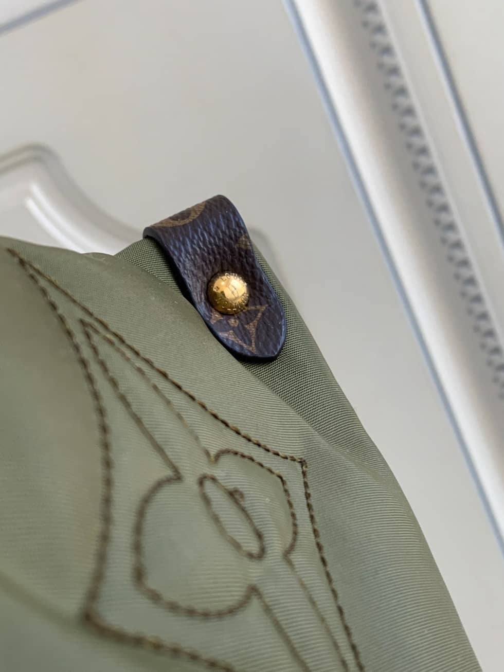 Louis Vuitton Onthego GM Nylon Monogram Pilow Giant Green M59007 Replica Tote