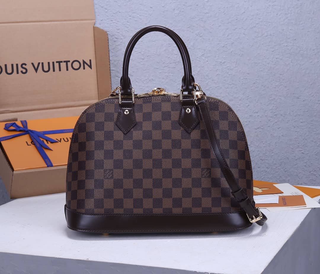 Louis Vuitton Alma PM Damier Ebene Canvas Replica Tote N53151