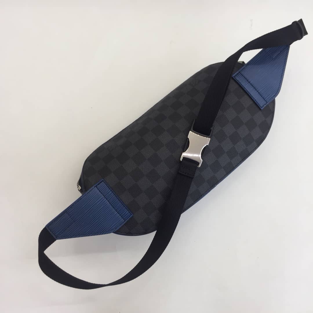 Louis Vuitton Damier Graphite Canvas Replica Bumbag Black Orange M51464