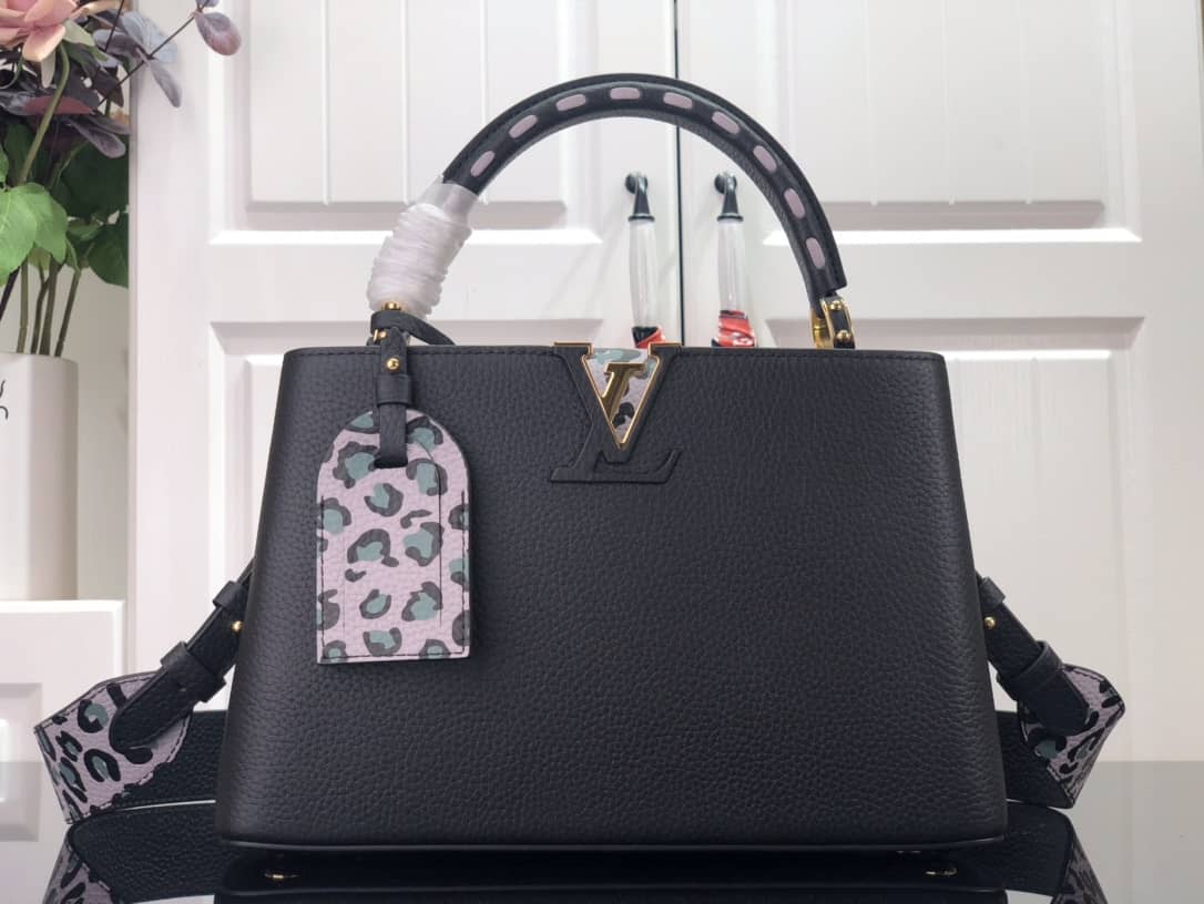 Louis Vuitton Capucines MM Black Replica Bag M57361