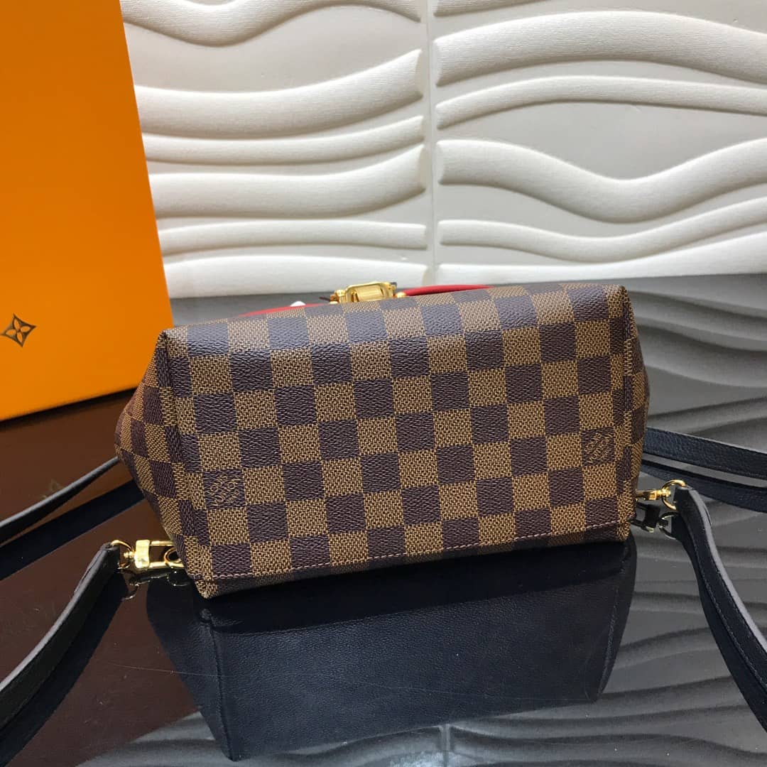 Louis Vuitton Damier Ebene Clapton Replica Backpack Red N42262