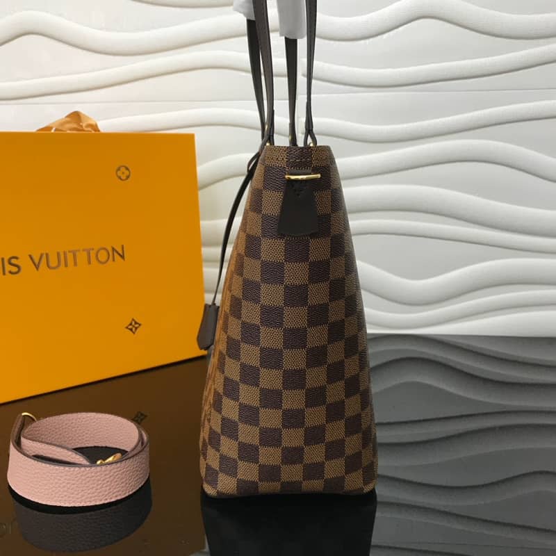 Louis Vuitton Jersey Damier Ebene Canvas Magnolia Pink Bag Replica N44041