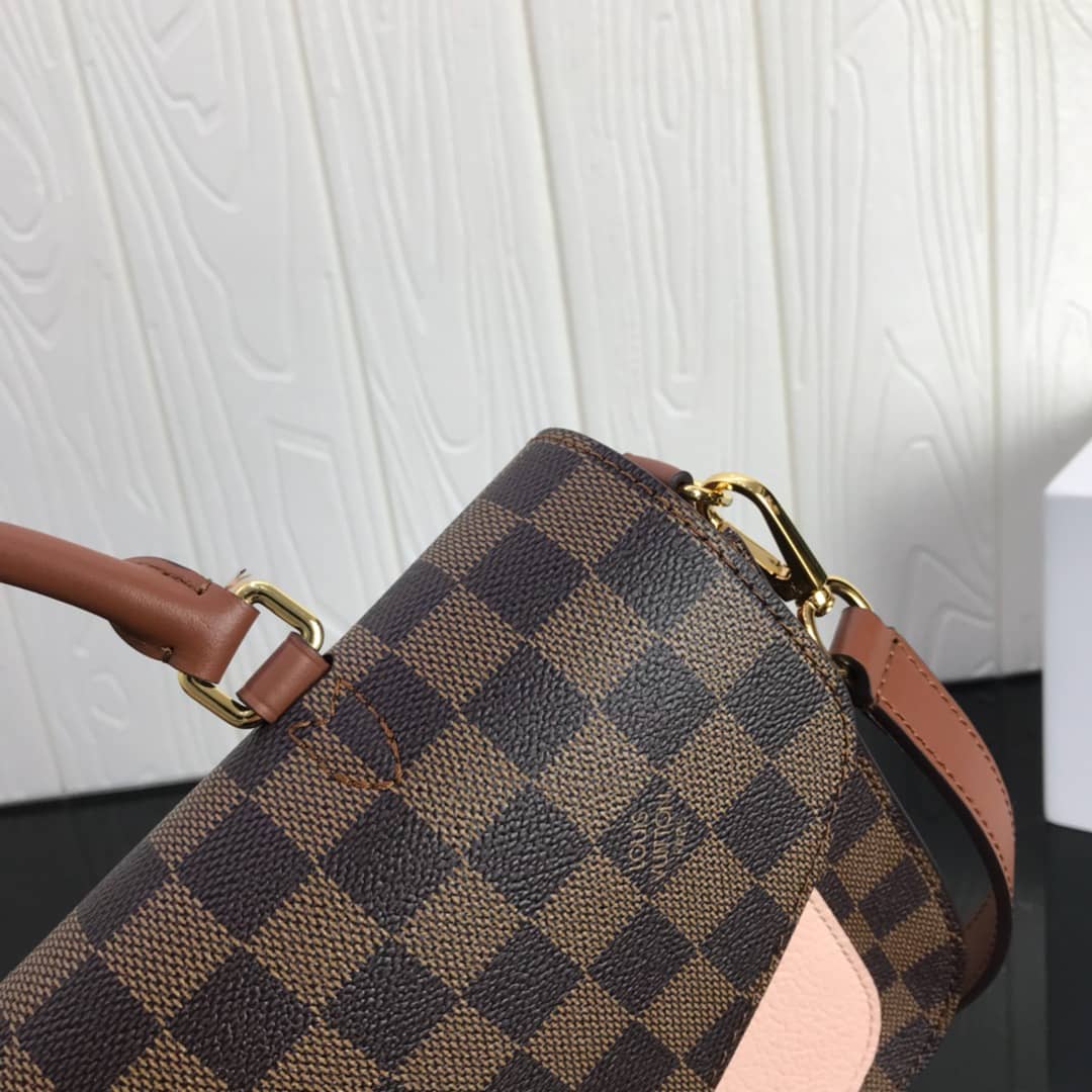 Louis Vuitton Damier Canvas Trendy Replica Crossbody Bag Pink N40146
