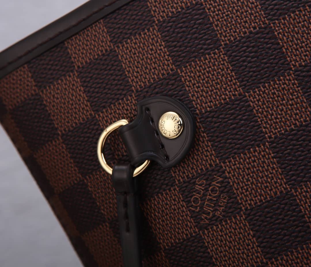 Louis Vuitton Neverfull MM Damier Ebene Tote Replica Pink N41358