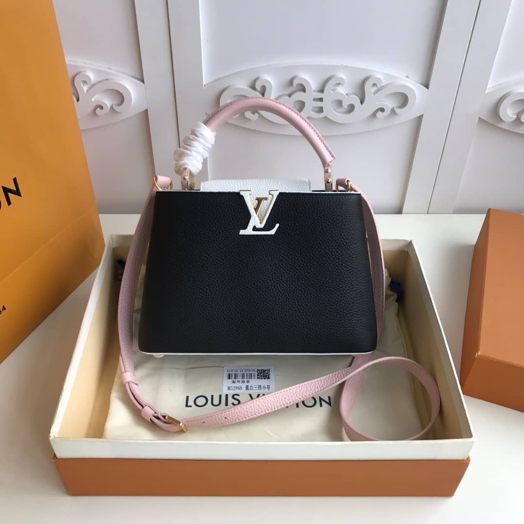 Louis Vuitton Capucines PM Taurillon Bag Replica Black M52988