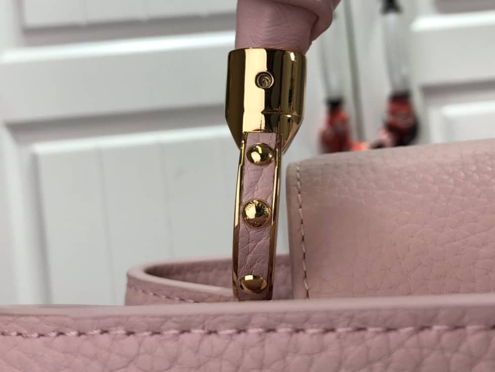 Louis Vuitton Capucines BB Taurillon Leather Bubble Gum Rose M58694 Replica Shoulder Bag