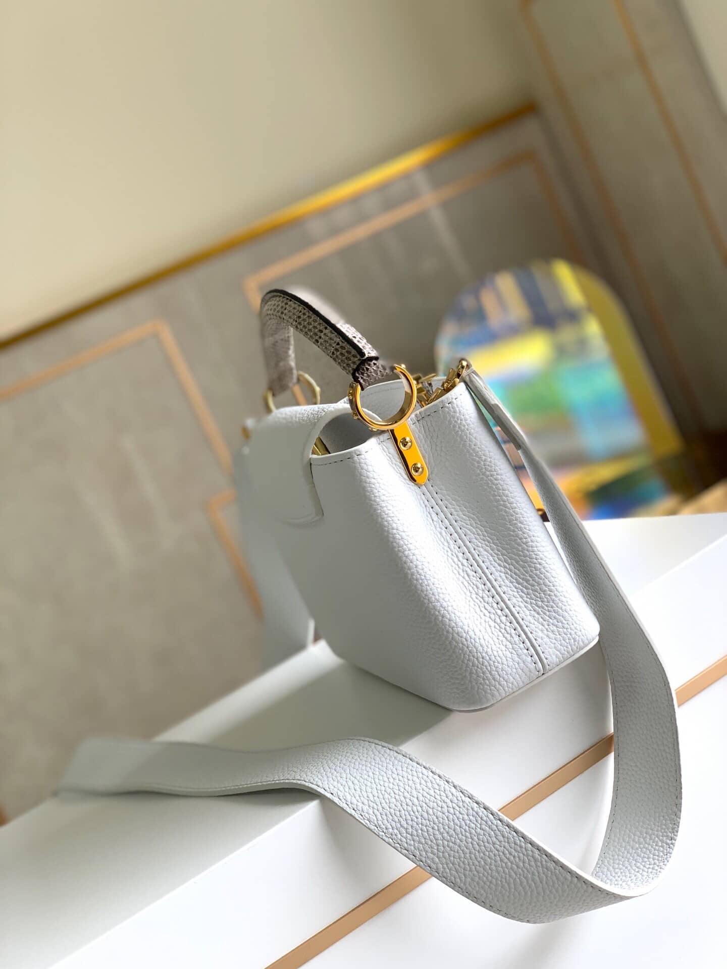 Louis Vuitton Capucines Mini Bag Replica White M55921