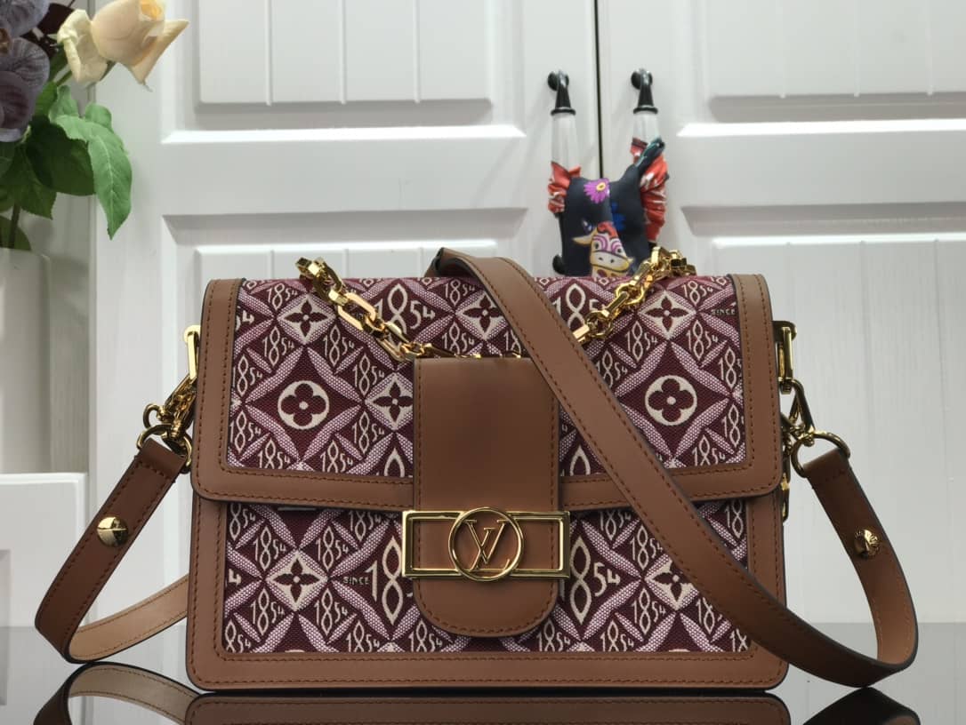 Louis Vuitton Since 1854 Dauphine Mini Replica Handbag Red M57172