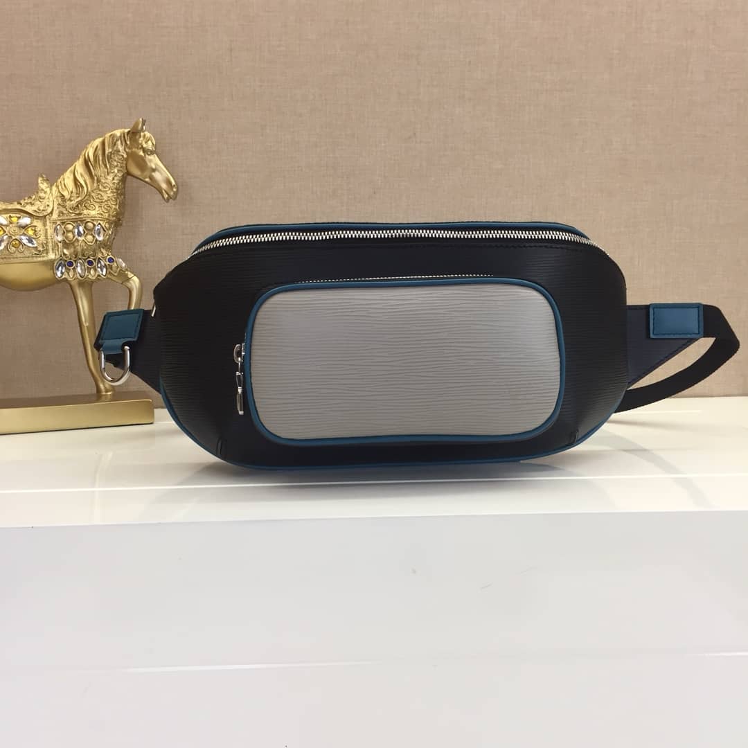 Louis Vuitton Damier Graphite Canvas Replica  Bumbag Black Blue M51464