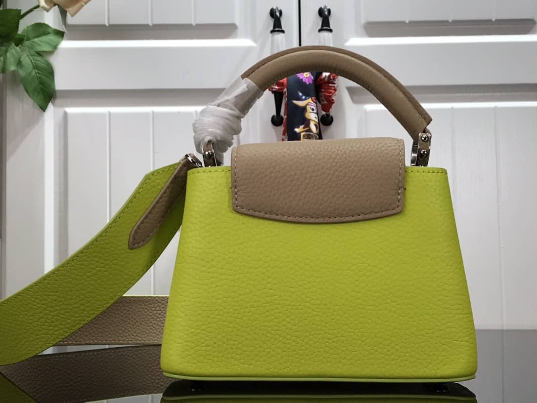 Louis Vuitton Capucines Mini Taurillon Leather Replica Bag Green M57520