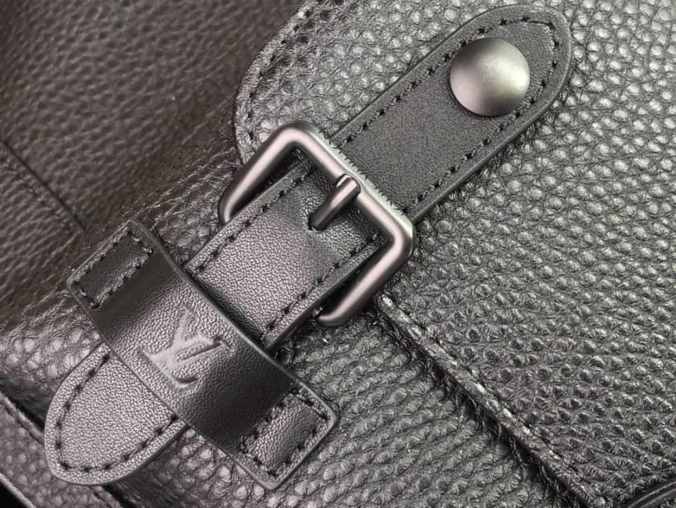 Louis Vuitton Christopher Slim Taurillon Leather Black M58644 Replica Backpack