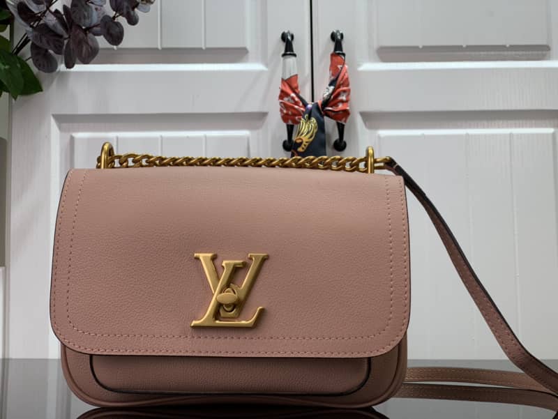 Louis Vuitton Lockme Chain PM Replica Handbag Pink M57073