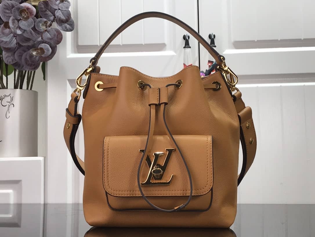 Louis Vuitton Lockme Replica Bucket Bag Orange M57688