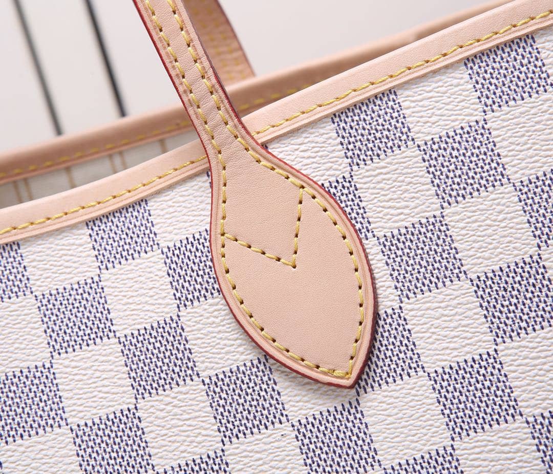 Louis Vuitton Neverfull MM Damier Azur Tote Replica White N41361