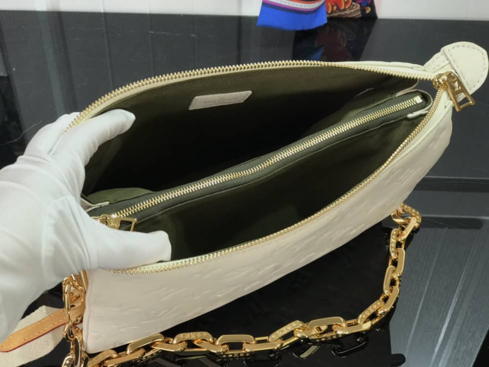 Louis Vuitton Coussin PM Embossed Puffy White M57793 Replica Shoulder Bag