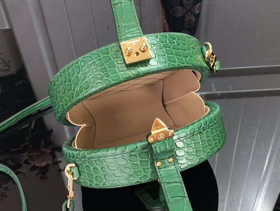 Louis Vuitton Petite Boite Chapeau Crocodilien Brillant Replica Bag Green N93597