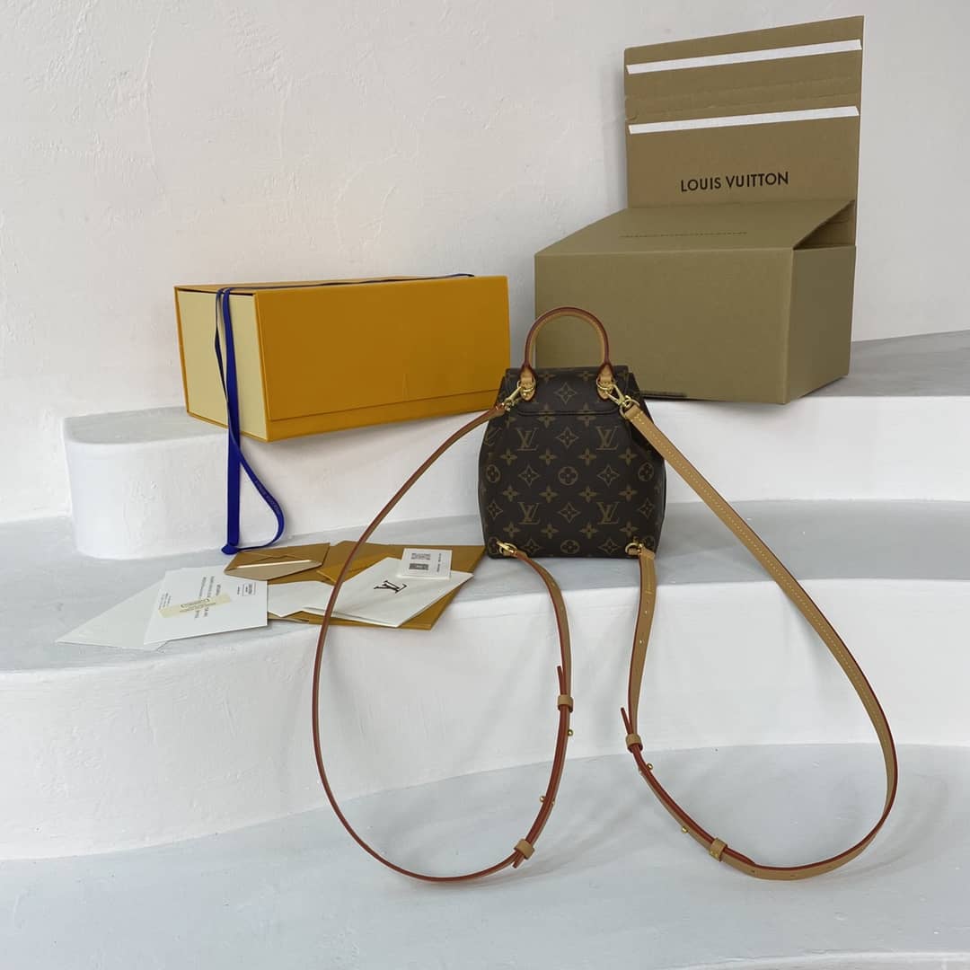Louis Vuitton Monogram Canvas Montsouris BB Replica Bag M45516 Brown