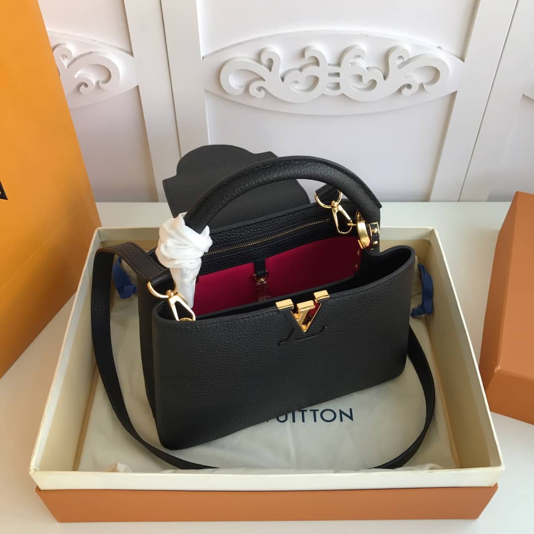 Louis Vuitton Capucines MM Bag Replica Black M48864
