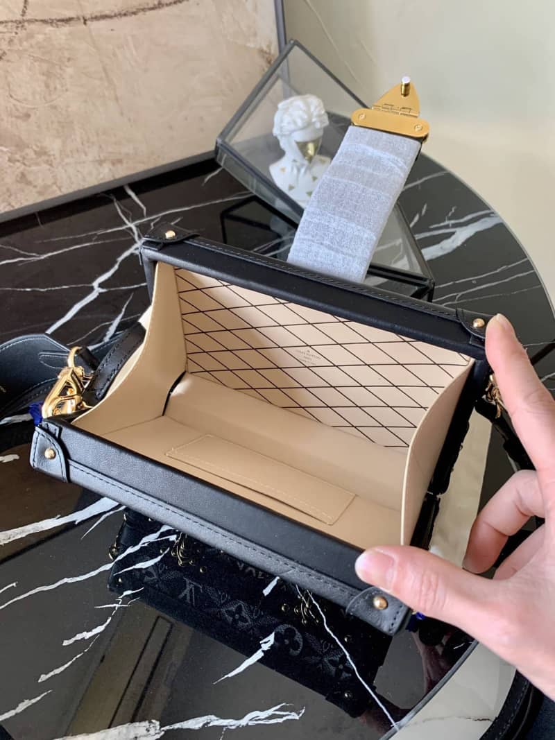 Louis Vuitton Since 1854 Petite Malle Replica Bag Black M57212