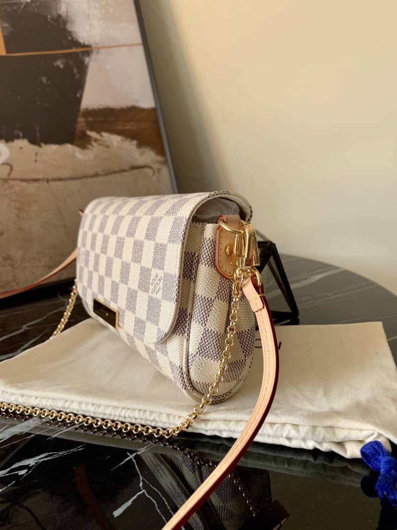 Louis Vuitton Favorite MM Demier Azur Chain Replica Handbag N41275