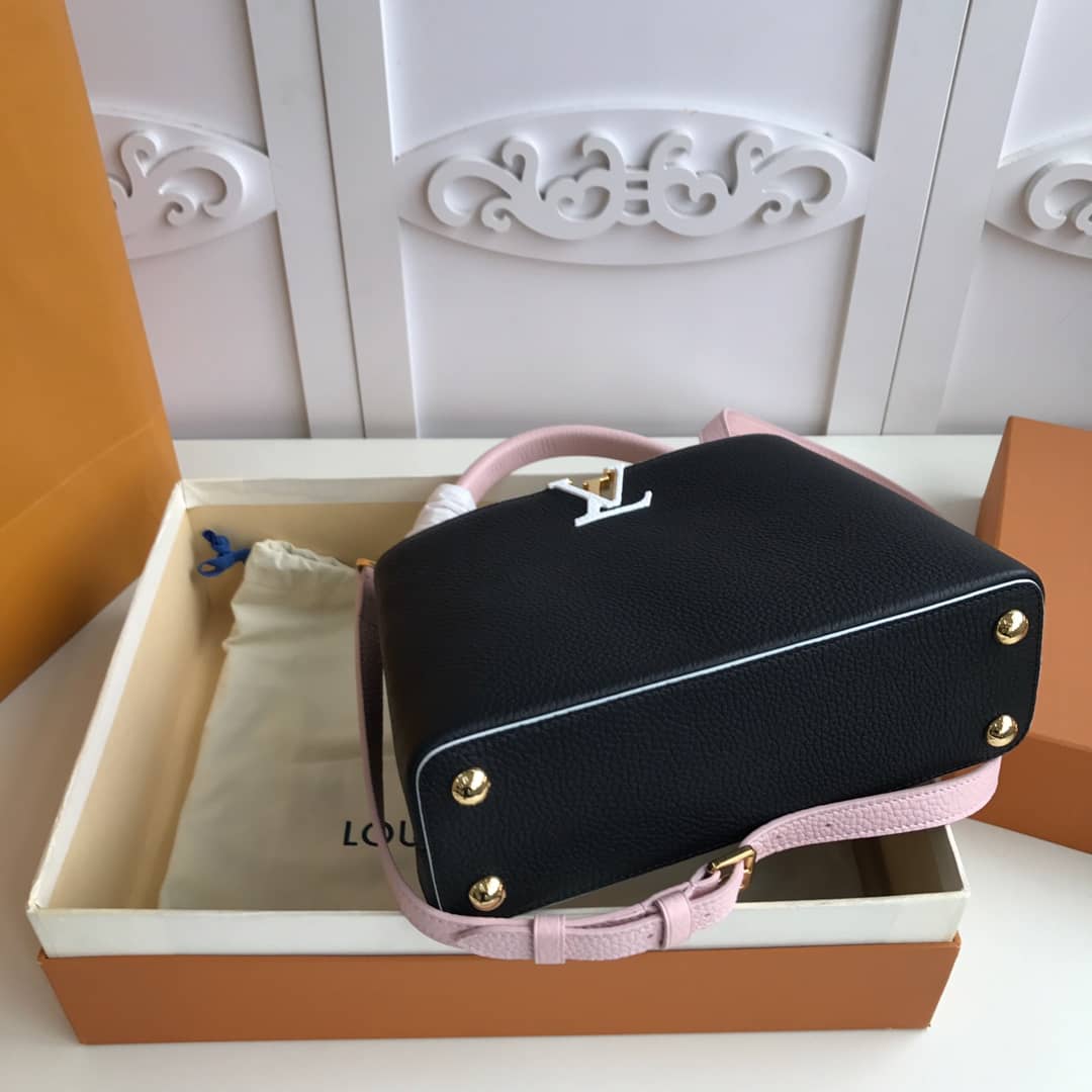 Louis Vuitton Capucines PM Taurillon Bag Replica Black M52988