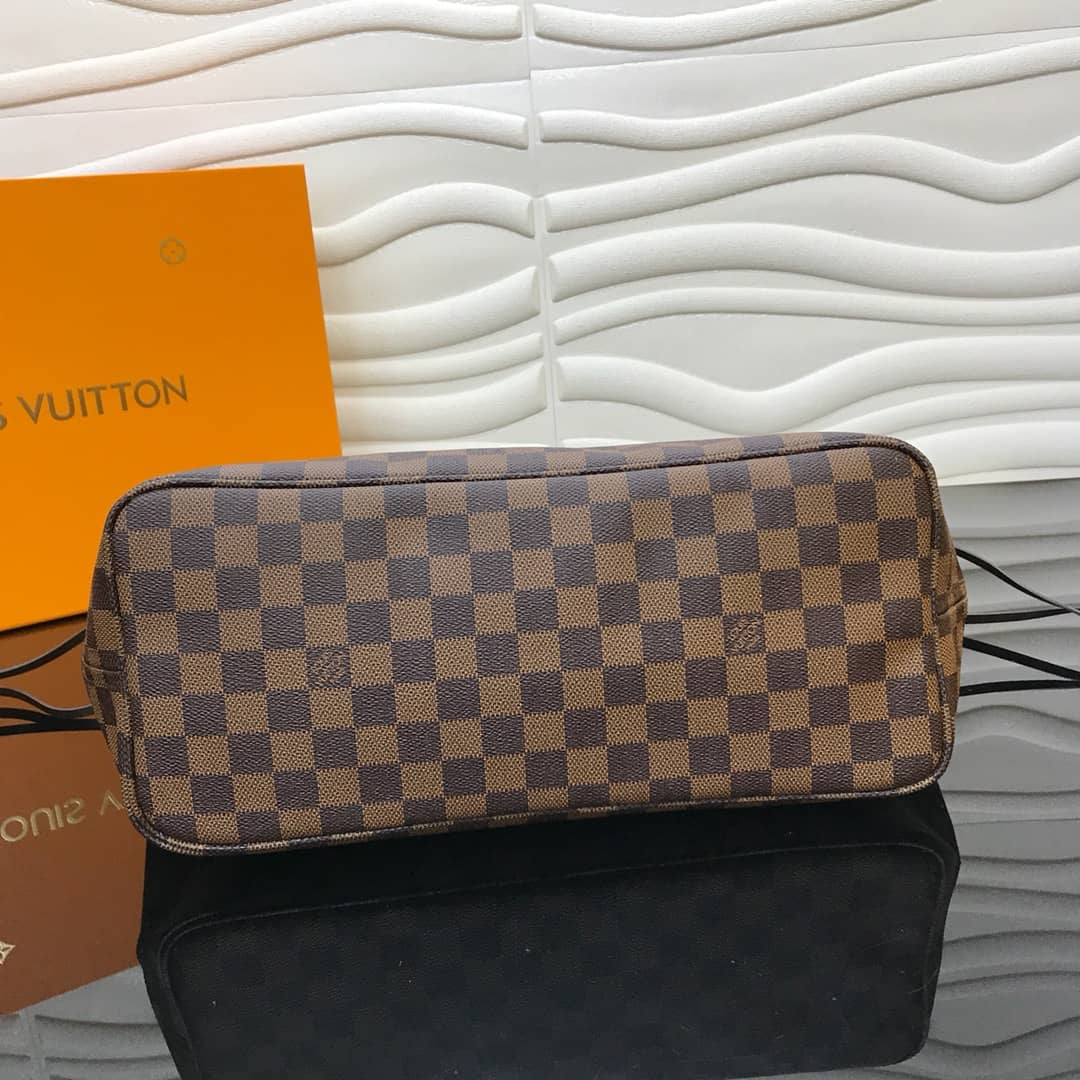 Louis Vuitton Neverfull MM Damier Ebene Bag Replica Red N40995