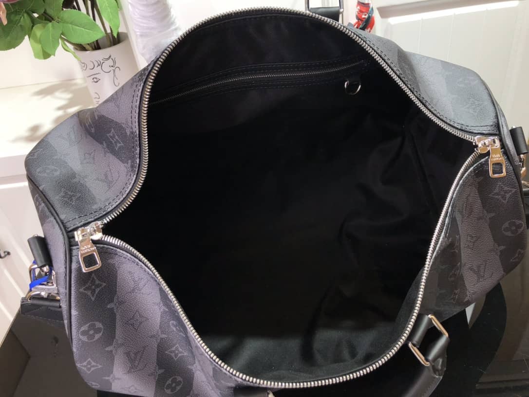 Louis Vuitton Keepall Bandouliere x Nigo Monogram Replica Stripes Gray M40567