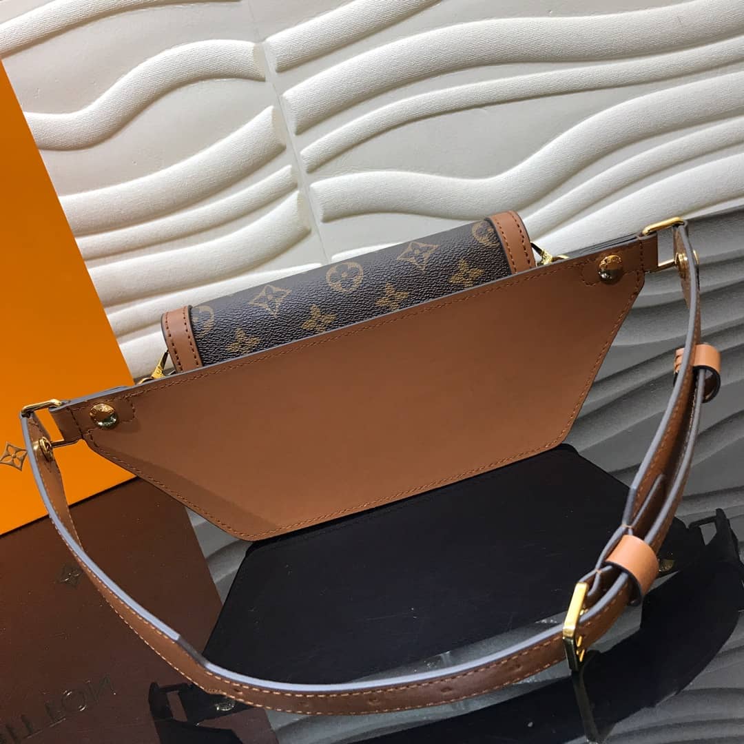 LV Bum Bag Dupe Monogram Reverse Dauphine Brown M44586