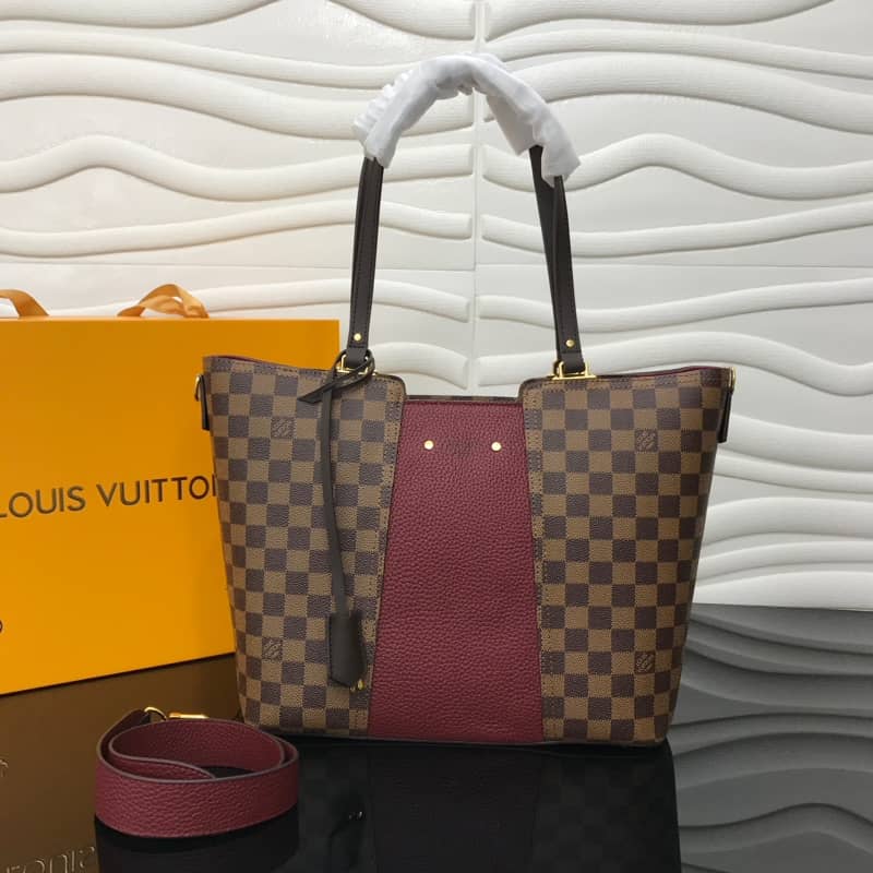 Louis Vuitton Jersey Damier Ebene Canvas Magnolia Bag Replica Purple N44041