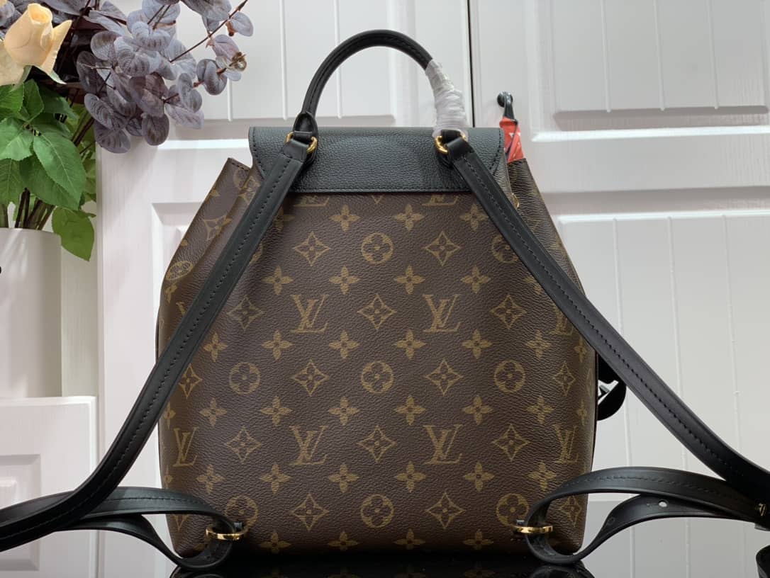Louis Vuitton Montsouris PM Noir Monogram Replica Backpack M45515