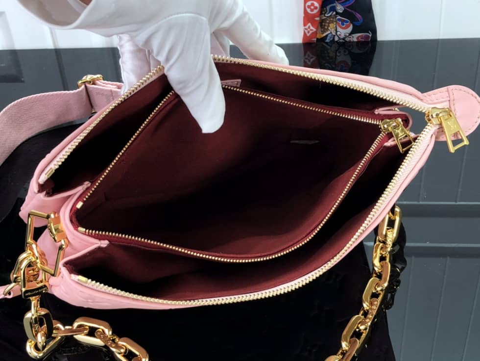 Louis Vuitton Embossed Lambskin Coussin PM Pink M58628 Replica Shoulder Bag